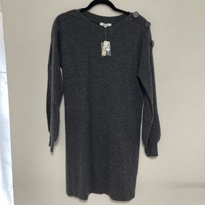 Madewell sweater dress w/ button detail on shoulder. Brand new with tags.